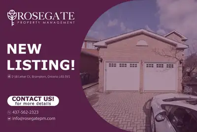 Bright 2-Bedroom Basement Apartment with Parking in Brampton Welcome to 2–18 Lehar Ct, Brampton — a...
