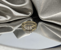 14K 2 Tone Gold 0.47CT. 9 Diamonds Ring $885