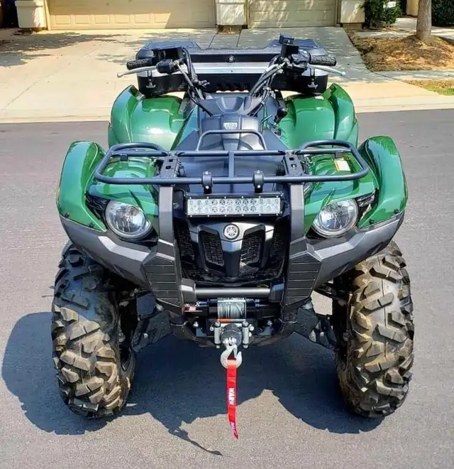 2007 YAMAHA GRIZZLY 700 FI AUTO 4X4 686CC-BLACK & GREEN in ATVs in Edmonton - Image 2
