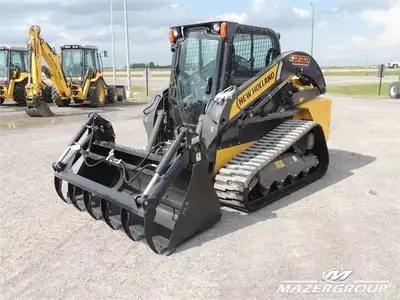 HLA 84” Standard SSL Bucket with Utility Grapple 84”, 3/16” material, ¼” end plates, ¾” x 4” beveled...