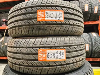 A pair of good used P225/60R17 Hercules Road Tour 455 install and balance $230 Loose purchase $90 ea...