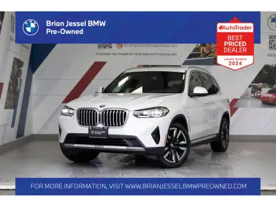 2023 BMW X3 xDrive30e 2.0L I4 TwinPower Turbo AWD 8-Speed Automatic EXTERIOR - MINERAL WHITE METALLI...