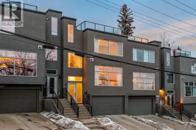 An iconic view from an unforgettable rooftop patio in the heart of Marda Loop. This 3 bedroom, 2.5 b...