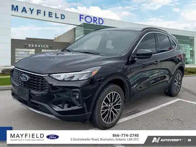 2025 Ford Escape Plug-In Hybrid Black Metallic 700A 2.5L iVCT. Recent Arrival! 2.5L iVCT eCVT FWD -E...