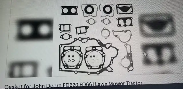 Gasket for John Deere FD620 FD661 Lawn Mower Tractor in ATV Parts, Trailers & Accessories in City of Toronto - Image 2