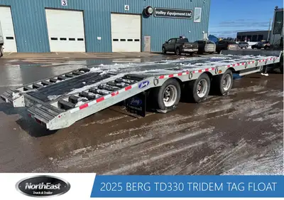 Stock #: TD330 Details: 25,000 KGS weight rating 24' main deck 6' beavertail 3 Axles Aluminum wheels...