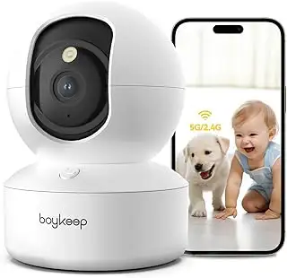 Boykeep 2K Pet/Baby Indoor Security Camera 5G/2.4GHz, View more
