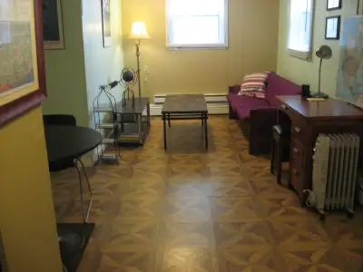 One bedroom apartment of 2 story house( first floor) own entrance, has living room, bedroom, kitchen...