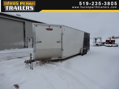Huron Perth Trailers 2023 OCTANE Fuel Series 7×27 Aluminum Snowmobile Trailer 7ft Width x 27ft Lengt...