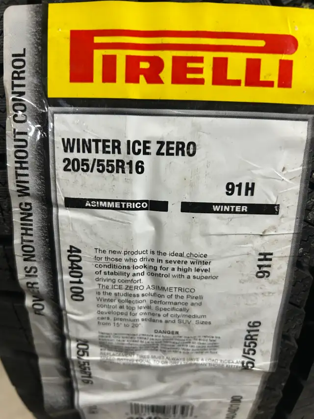 4 Brand New Pirelli Ice Zero Asimmetrico 205/55R16 Winter Tires in Tires & Rims in Ottawa - Image 2