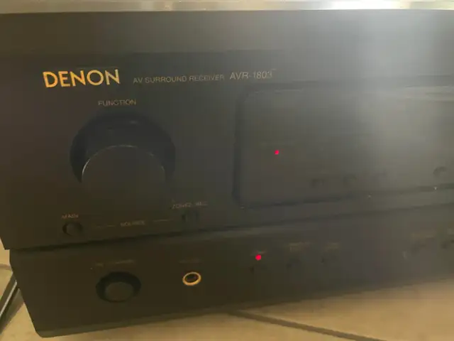 Denon AVR-1803 A/V receiver with Dolby Digital EX, DTS-ES, and P in Stereo Systems & Home Theatre in City of Toronto - Image 6