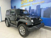 JEEP WRANGLER SPORT 2018 MANUEL À 6 RAPPORTS AVEC SEULEMENT 162 200 KM CERTIFIÉ (RAPPORT CARFAX DISP... (image 1)