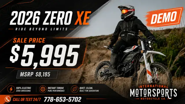 2026 Zero Motorcycles XE in Dirt Bikes & Motocross in Chilliwack - Image 2