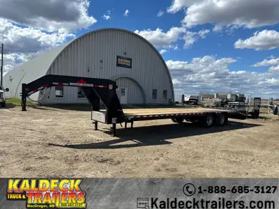 2026 Canada Trailers 102in. x 27in.+5in. GN XD 24K - (2) 12,000# Tandem Dual Axles with Oil Bath Hub...
