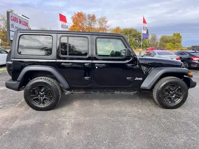 2018 JEEP WRANGLER UNLIMITED SPORT! Comes certified, No accidents, 126xxxkm 4-door SUV with rugged o...