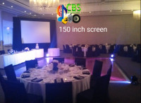 Speaker rental,Projector Rental, Projector Screen, Party light
