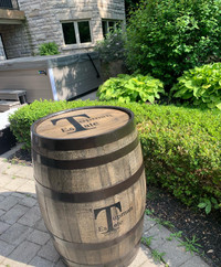 Barrels with logos added 