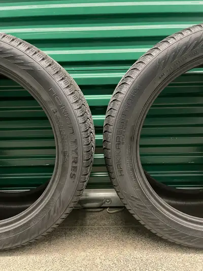 Pair2: 255/45R19 XL 104T Nokian Hakkapeliitta R5. FIRM $180: Two Used Winter Tires. FIRM Tires Tread...