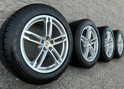 Dunlop SP Winter Sport 4D *N0 Rated* Snow Tires and original 19 inch Porsche Macan staggered 'Sport...
