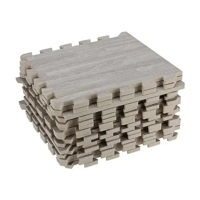 NEW WOOD GRAIN EVA INTERLOCKING FLOOR TILES GYM FLOORING MAT in Exercise Equipment in Prince Albert - Image 4