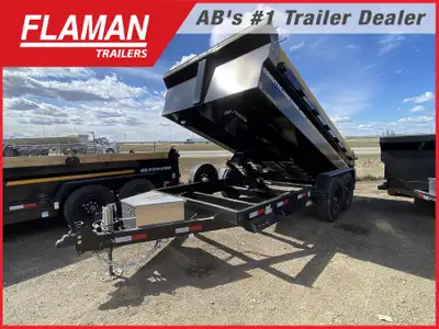 2026 SOUTHLAND SL714-16KHD DUMP TRAILER -14' Color: Black Box Dimensions: 14'(L) x 82.5in.(W) x 28in...