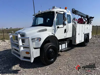 Countryside Fleet 2012 Freightliner M2 106 Extended Cab Sleeper 4x4 Service Truck + Cummins L9 Diese...