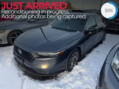 The 2023 Honda Accord Sedan EX in Gray with Front-Wheel Drive delivers a smooth, responsive driving...