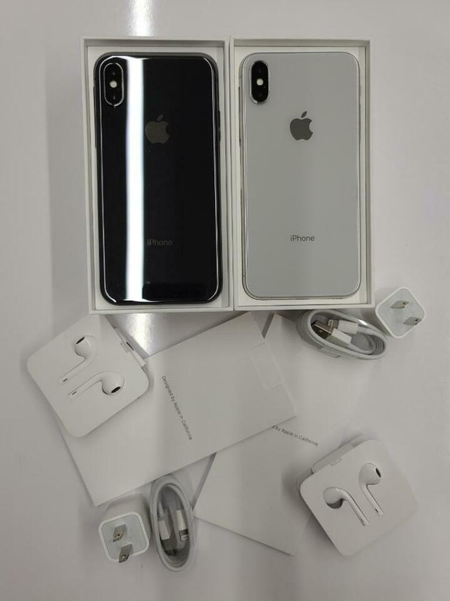 iPhone X XR XS XS Max 64GB 128GB 256GB 512GB 1 YR WARR + CHARGER in Cell Phones in Calgary - Image 2