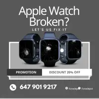 Apple Watch Broken Screen Glass Repair Same Day!
