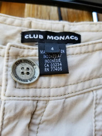 CLUB MONACO Ladies Capris Pants - Size 4 - LIKE BRAND NEW!
