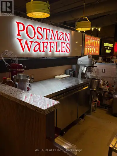 Fully Fixtured Waffle and Coffee Shop For Sale in the heart of Wellington Market at the Well -Toront...