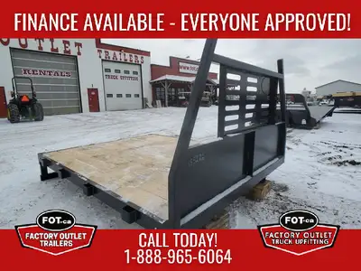NEW Factory Outlet Trailers 7x8.5ft Truck Deck - 8.5ft Long - 7ft Width incl Rub Rails - 42in Frame...