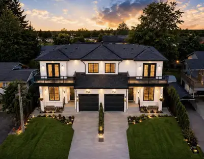 Exceptional brand-new 1/2 duplex (NO STRATA FEE) with a 2-bedroom legal suite in a highly desirable...