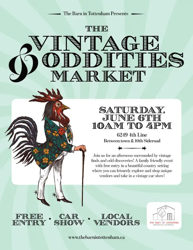 Save the date for a rural oddities and vintage market sale pyrex in Arts & Collectibles in Mississauga / Peel Region - Image 2