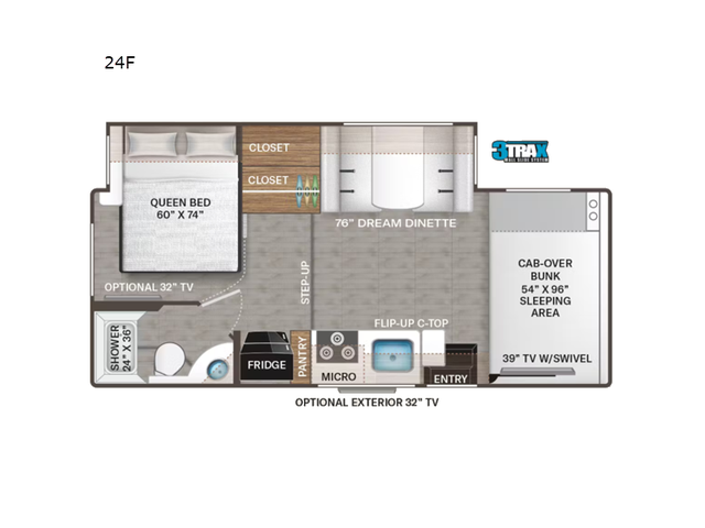 2023 Thor Motor Coach Four Winds 24F in RVs & Motorhomes in Edmonton - Image 3