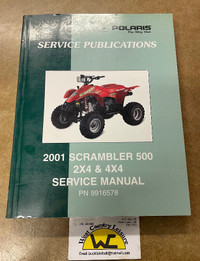 A. POLARIS SCRAMBLER 500 2X4/ 4X4 SHOP MANUAL 2001-10 E1