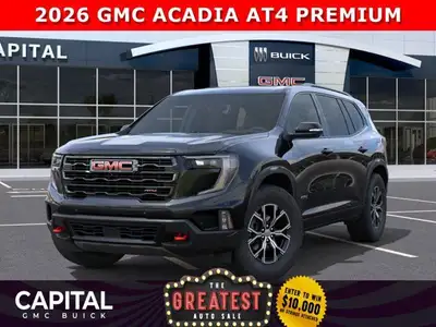 Don't miss out on this 2026 GMC Acadia AT4! Fully equipped with a Panoramic Sunroof, Luxury Package,...