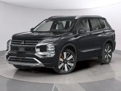 Experience the 2026 Mitsubishi Outlander SEL S-AWC in classic black, offering advanced All Wheel Dri...
