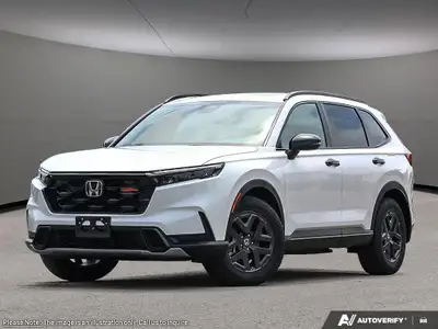 The 2026 Honda CR-V Hybrid TrailSport AWD in a stunning white finish offers unmatched versatility wi...