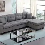 NEW 4 SEATER L SHAPE SECTIONAL CHAISE SOFA LOUNGER in Chairs & Recliners in Edmonton - Image 10