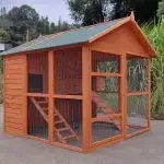 NEW 8 CHICKEN LARGE WOOD CHICKEN COOP STAND UP MSHC004 in Accessories in Calgary - Image 3