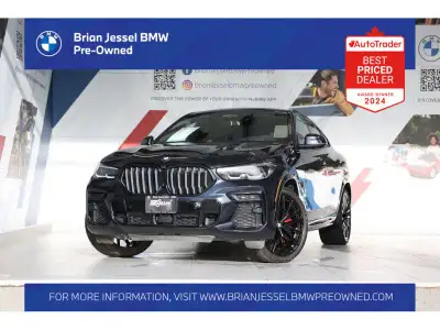 2022 BMW X6 xDrive40i 3.0L I6 DOHC 24V TwinPower Turbo AWD 8-Speed Automatic EXTERIOR - CARBON BLACK...