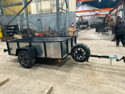 Sturdy, Newly built Utility Trailer Custom made by steel fabrication shop. Thicker steel members tha...