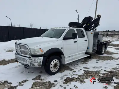 Countryside Fleet 2013 Dodge 5500 Crew Cab SLT 4x4 Picker / Boom Truck + 6.7L Cummins Diesel Engine...
