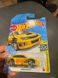 Hot Wheels Diecast Car - Subaru WRX STI - Yellow 