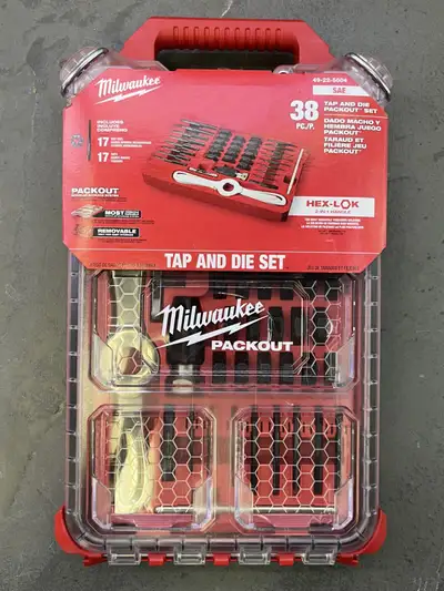 Milwaukee 38 pc Tap and Die Packout Set, View more