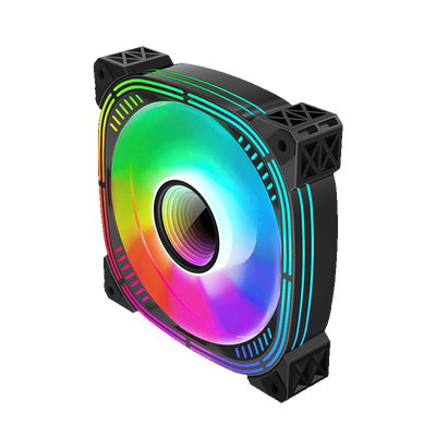 120mm ARGB Case Fan – Black | 6-Pin | Low Noise – ARGB-FN120-BLK, View more