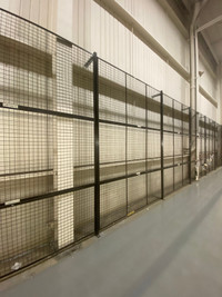 Used industrial steel fence panels / wire mesh partitions