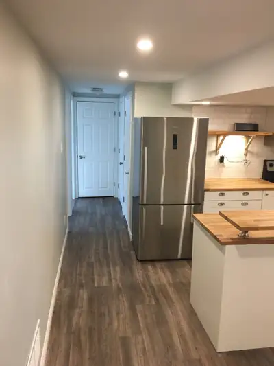 Beautiful basement apt. 1 bedroom left, to share with responsible quiet and clean roommates in a hou...