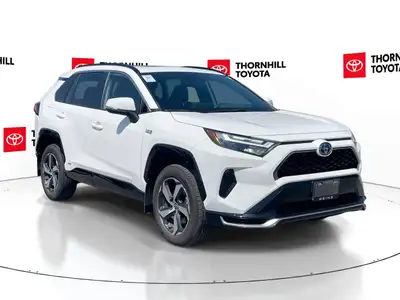 Thornhill Toyota Proudly Presents This White 2024 Toyota RAV4 Prime Plug-In Hybrid PHEV with SE AWD...